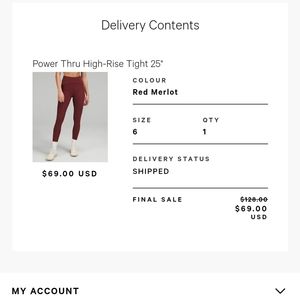 Power thru high rise tight